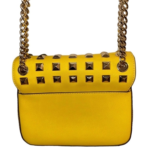 Michael Kors Yellow Studded Crossbody - Picture 4 of 5